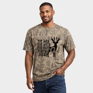 Simply Sage Market The Deer Hunting Legend Heavyweight Camo Tee
