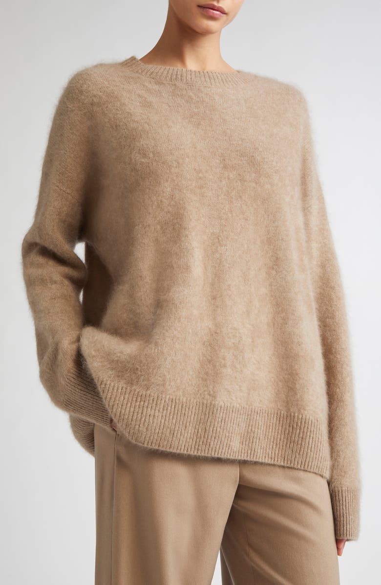 Max Mara Dante Oversize Cashmere Sweater, Alternate, color, Beige