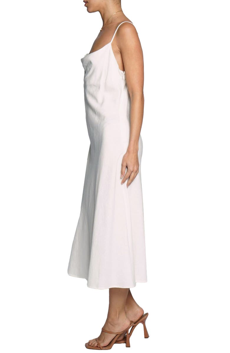 Know One Cares Cowl Neck Slipdress, Alternate, color, White