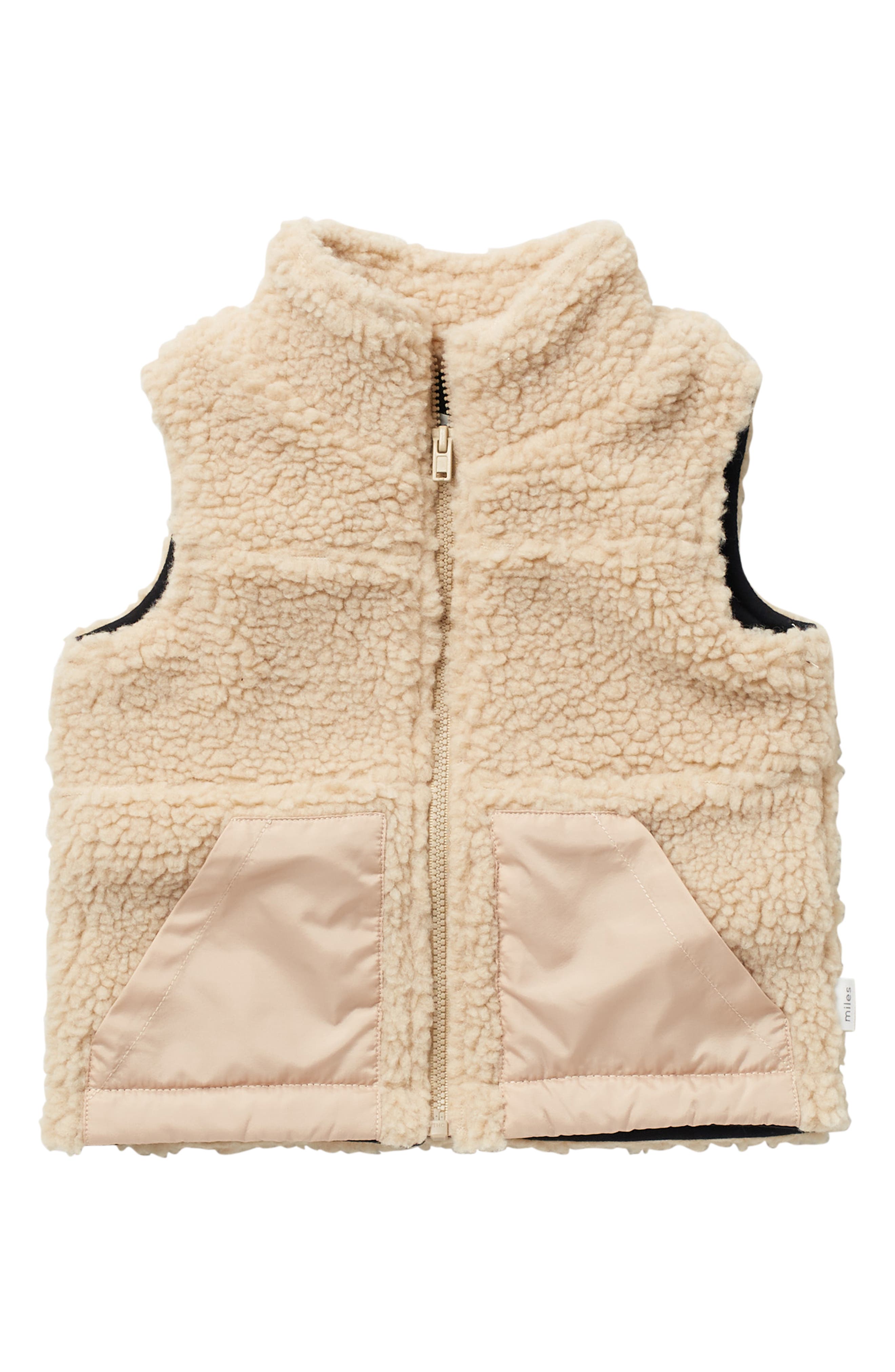 MILES BABY Faux Shearling Puffer Vest | Nordstromrack