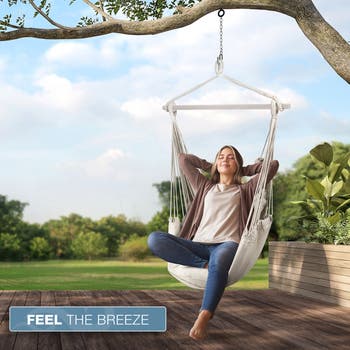 Hanging Rope Hammock Swing Chair