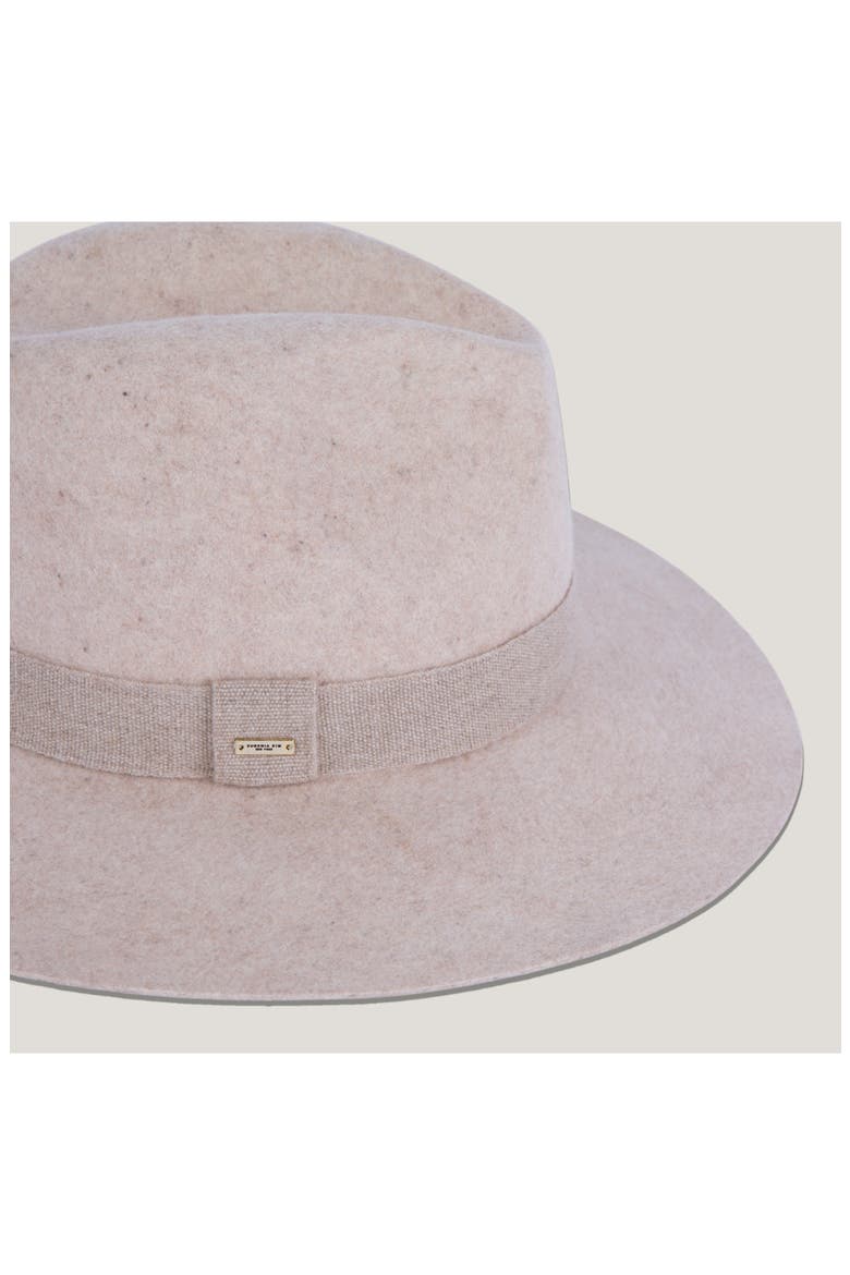 Georgina Wool & Cashmere Fedora, Alternate, color, BONE