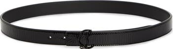 Christian Louboutin Loubi54 Reversible Leather Skinny Belt  display picture 2
