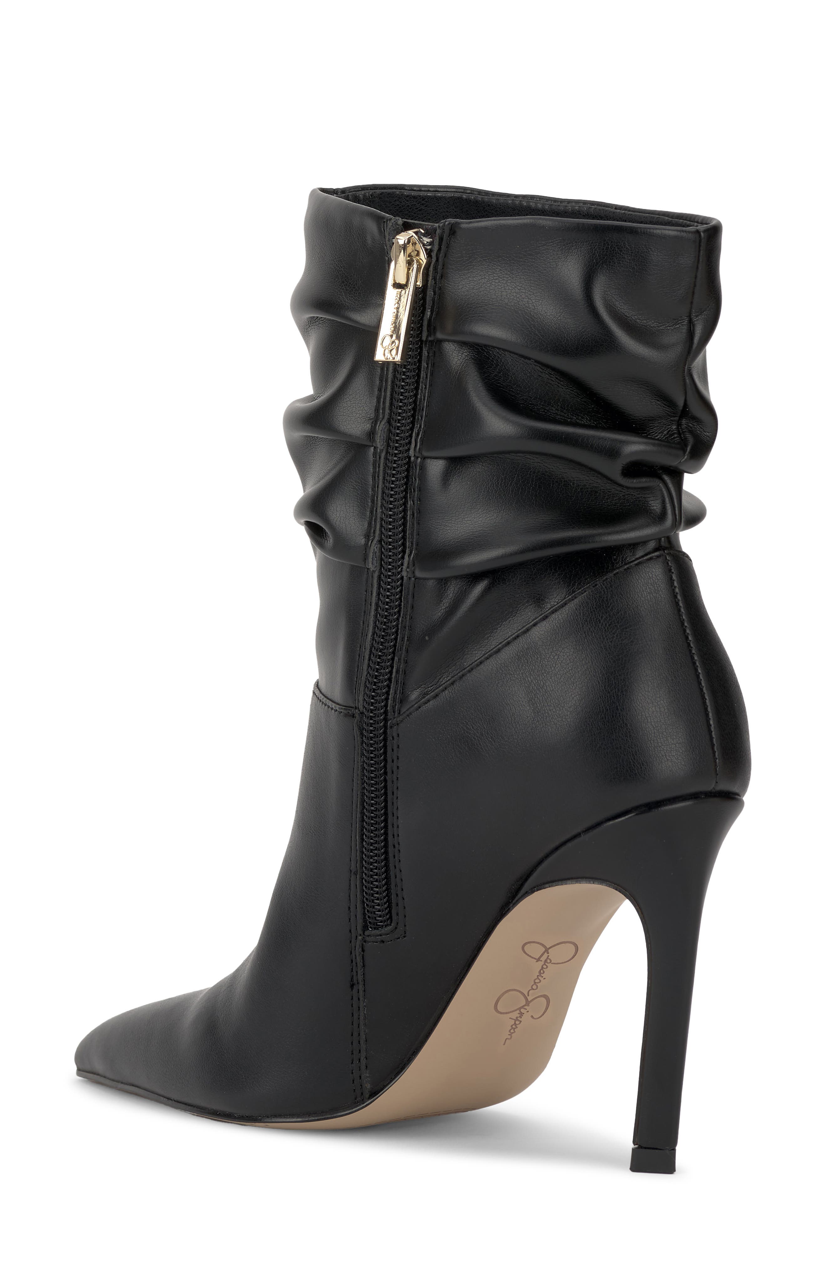 Jessica Simpson Welina Pointed Toe Bootie, Alternate, color, Black Strnpp