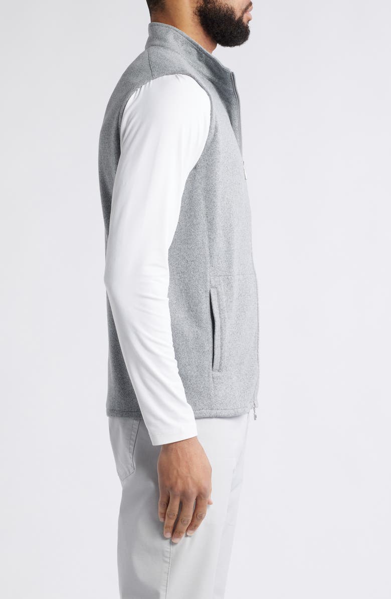 Peter Millar Crown Fleece Sweater Vest, Alternate, color, Gale Grey