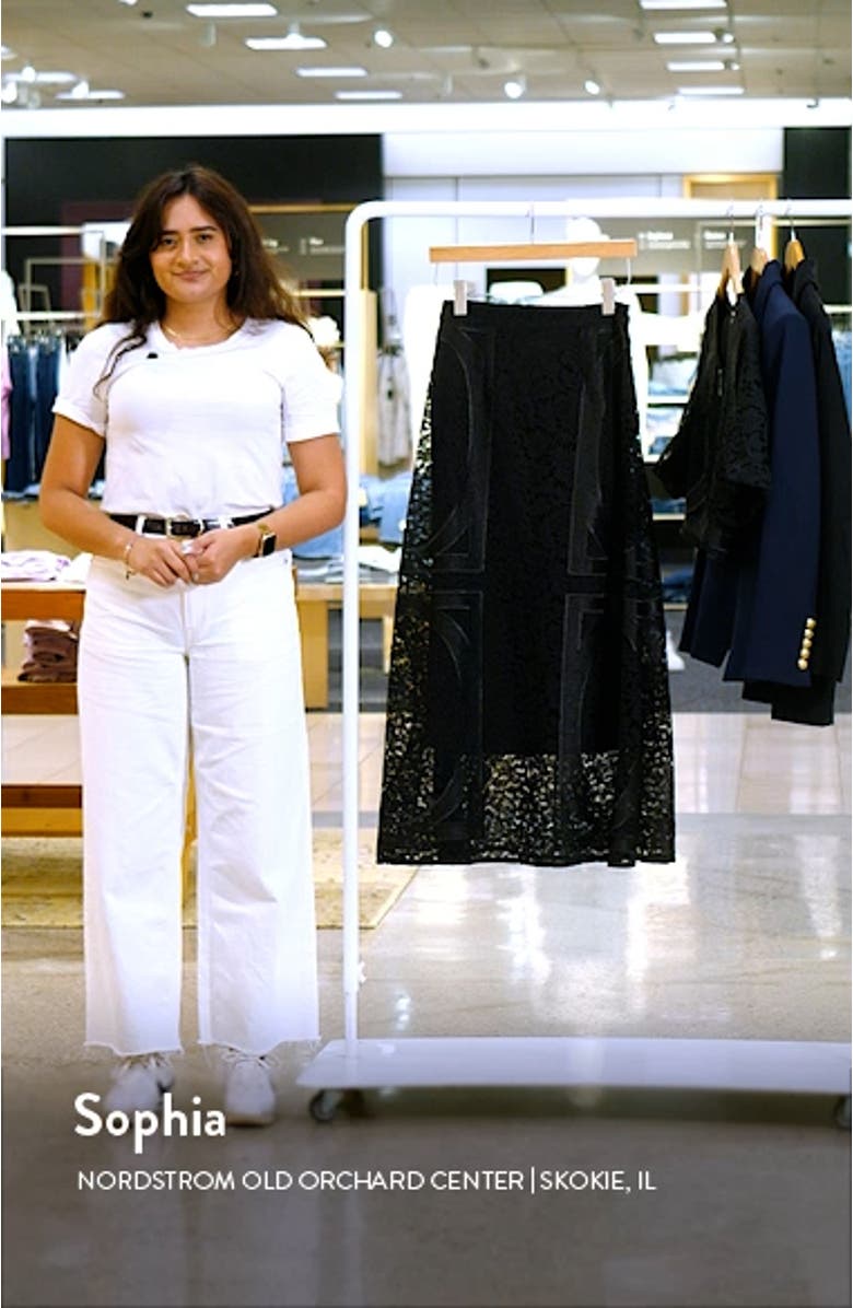 Panel Detail Lace Maxi Skirt, sales video thumbnail