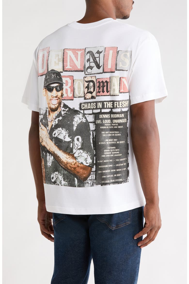 Chaos in the Flesh Cotton Graphic T-Shirt, Alternate, color, WHITE