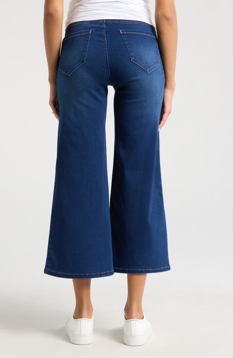 1822 Denim Over the Bump Crop Wide Leg Maternity Jeans, Alternate, color, 