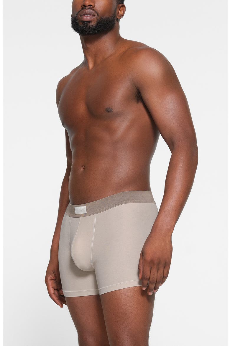 3-Pack 3-Inch Cotton & Modal Blend Boxer Briefs, Alternate, color, STONE MULTI