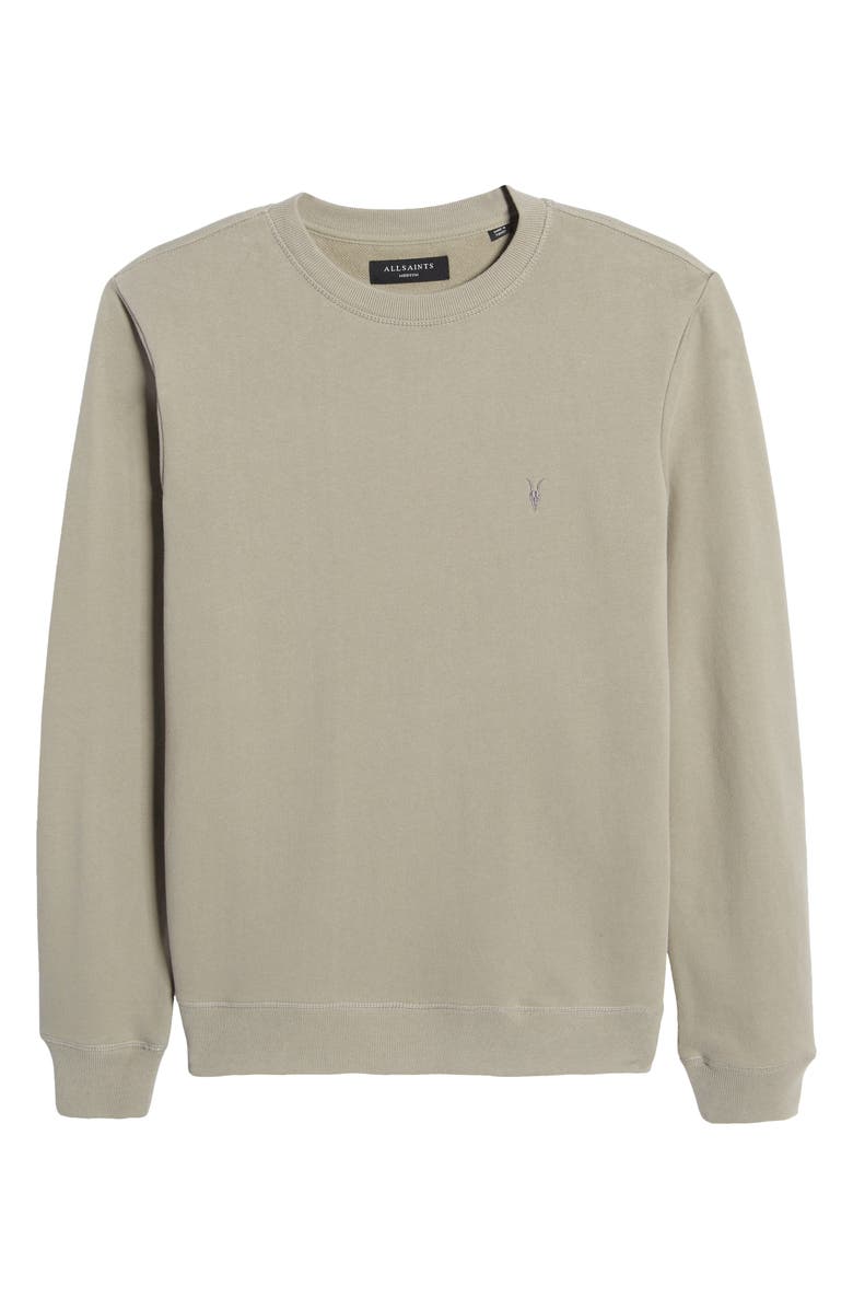 AllSaints Raven Slim Fit Crewneck Sweatshirt, Alternate, color,