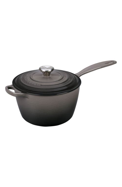 Le Creuset Signature 3 1/4-Quart Cast Iron Saucepan in Oyster 