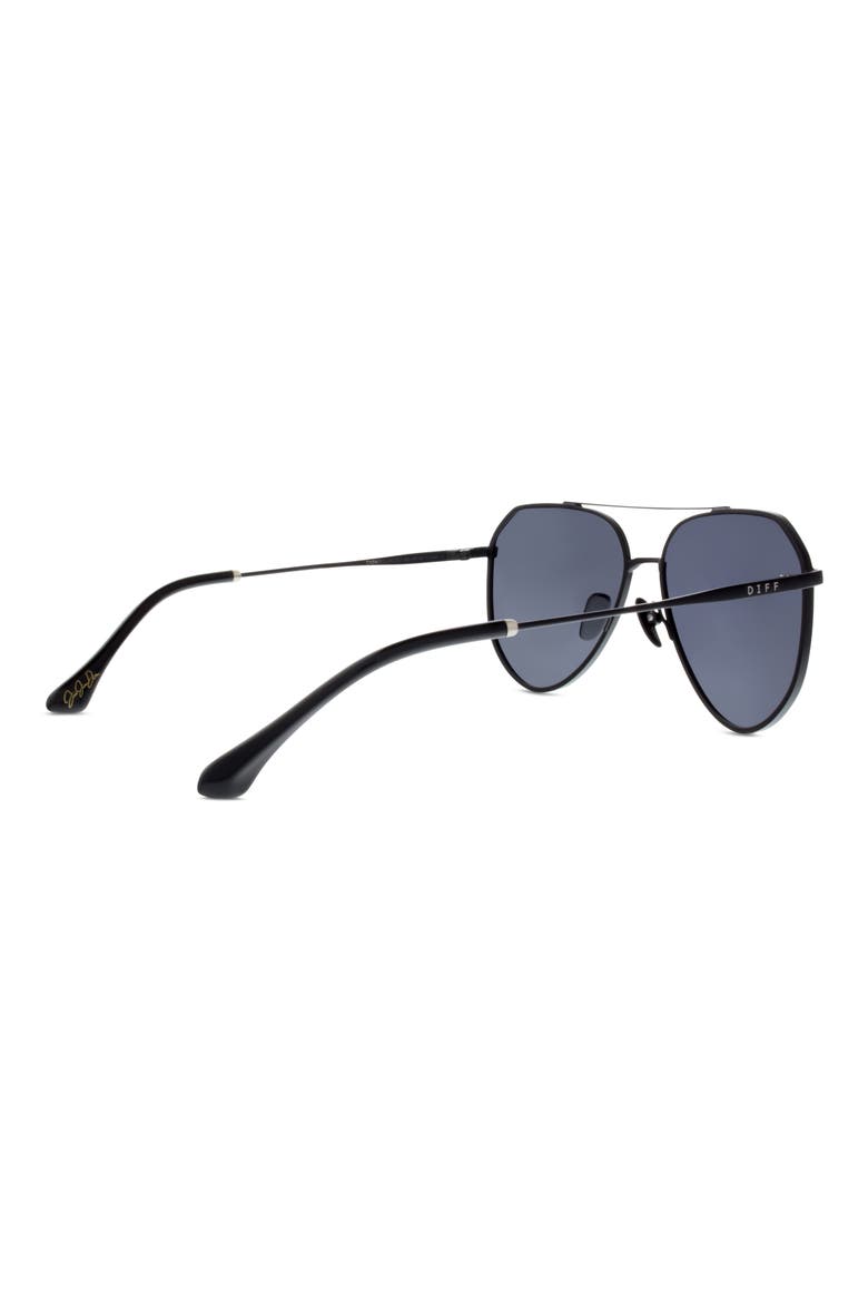 Dash 58mm Aviator Sunglasses, Alternate, color, MATTE BLACK/ GREY