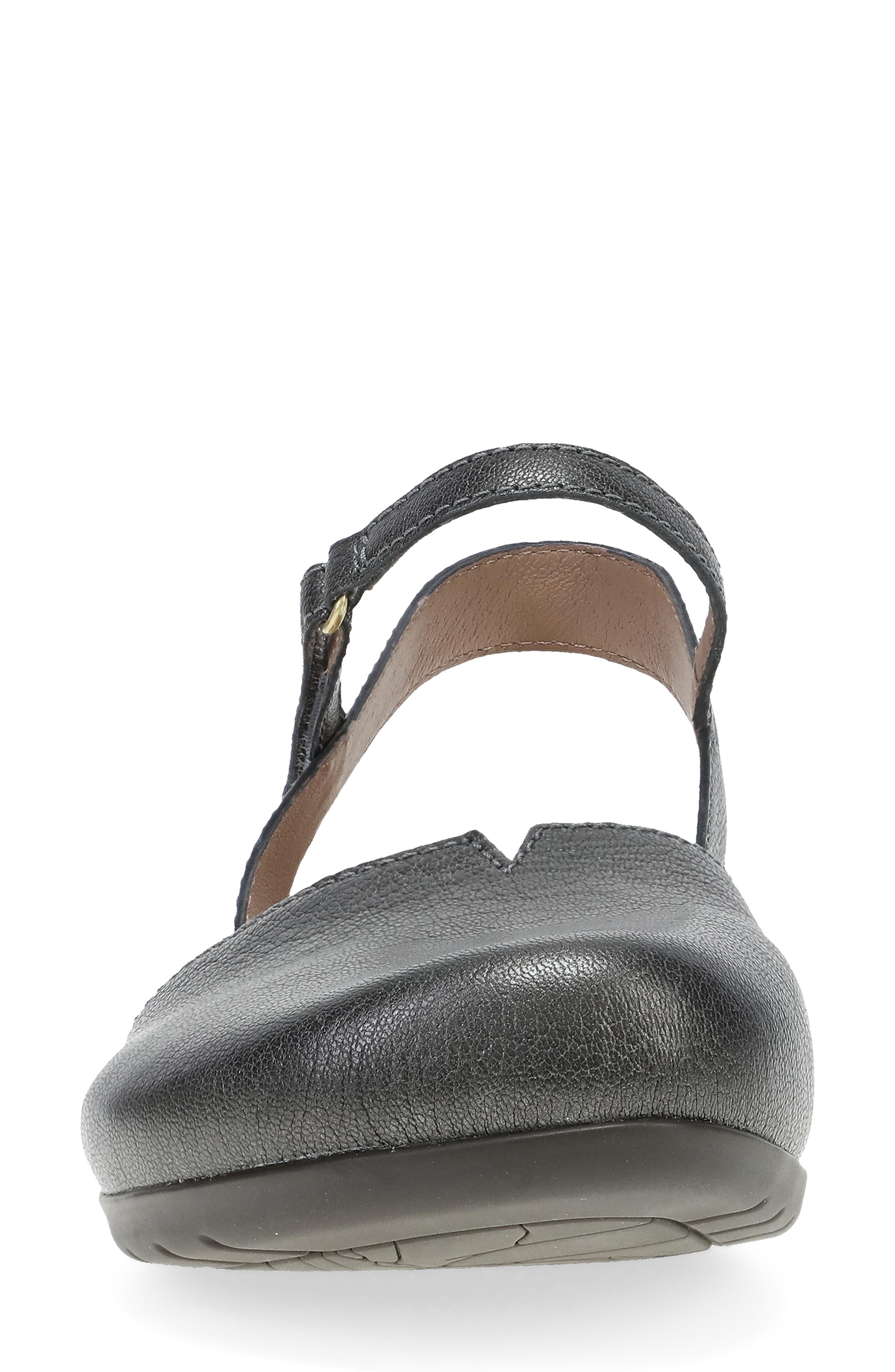 Dansko Rowan Flat, Alternate, color, Graphite
