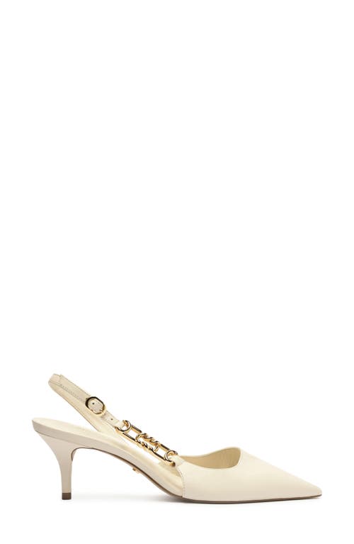 Arezzo Faye Half D'orsay Pointed Toe Slingback Pump In Panacota