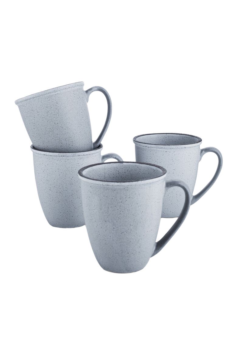 Tina Stoneware 4-Piece Mug Set, Alternate, color, Blue and Gray
