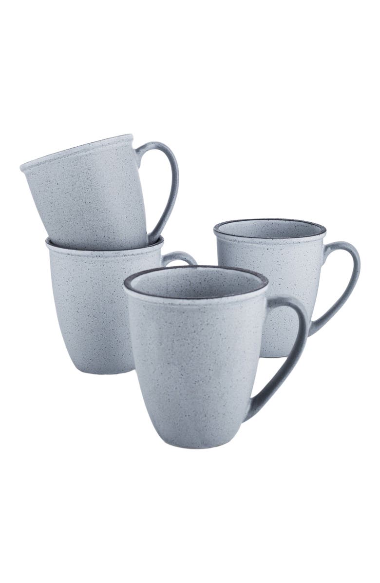 Stone Lain Tina Stoneware 4-Piece Mug Set, Alternate, color, Blue And Gray