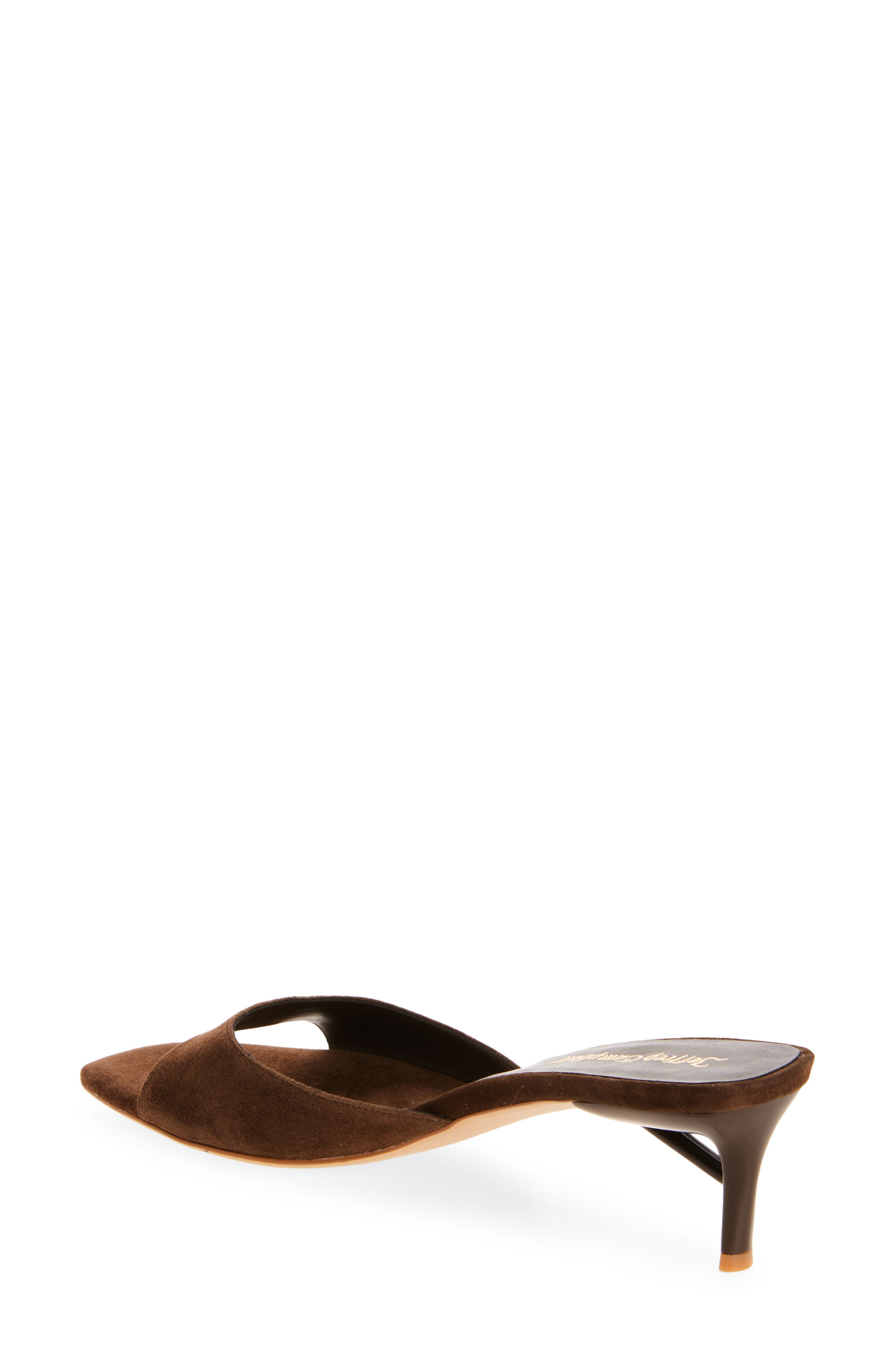 Jeffrey Campbell Cocoa Kitten Heel Slide Sandal, Alternate, color, Brown Suede