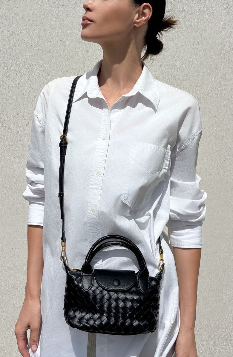 Adornia Mini Handle Bag, Alternate, color, Black