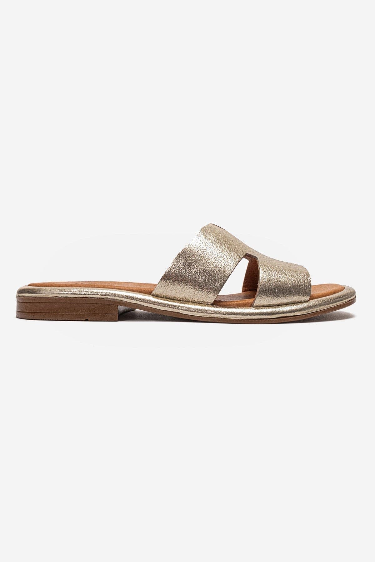 Brio Leather Sandal, Alternate, color, Gold