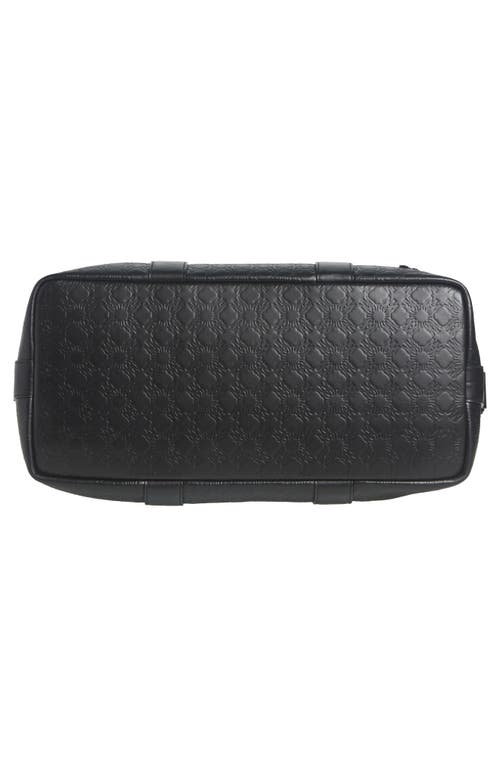 AMIRI AMIRI MA QUAD DEBOSSED LEATHER DUFFLE BAG