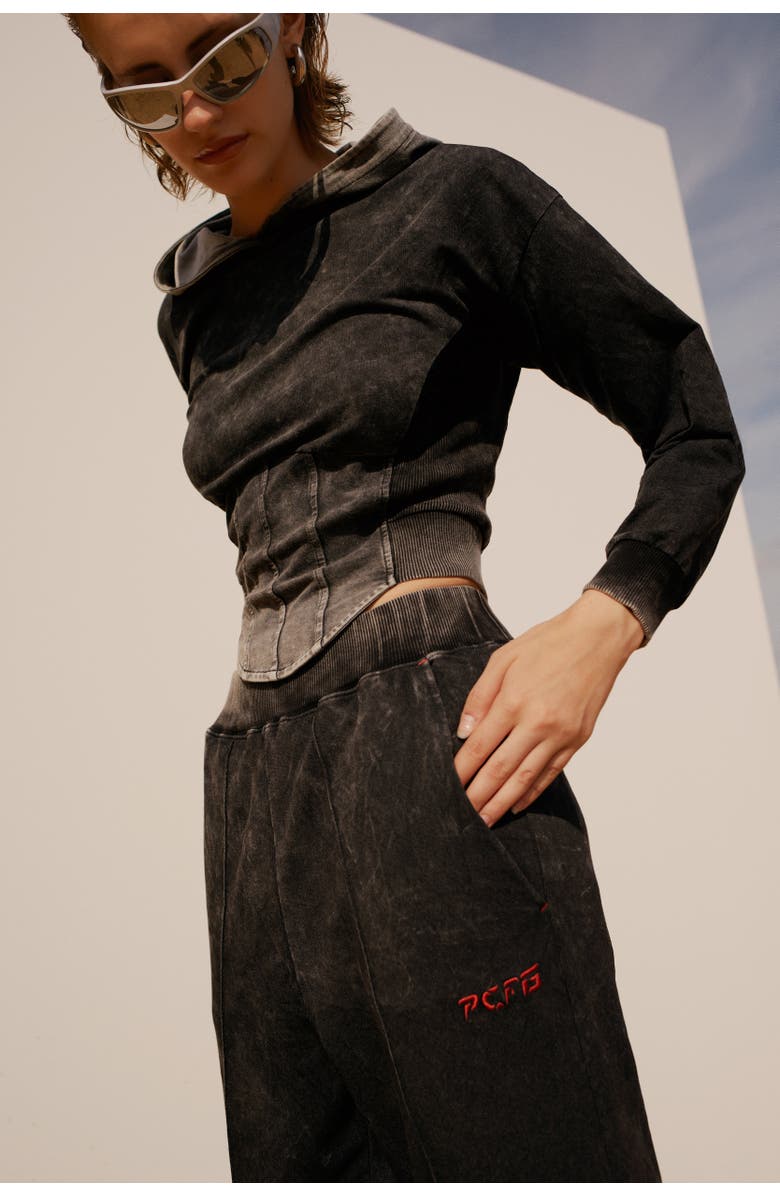 PCFG Free Heaven Acid Wash Hoodie, Alternate, color, Gray