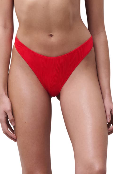 Jacquard Tanga Bikini Bottoms