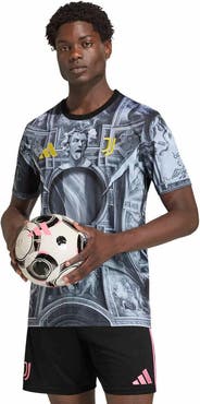 adidas Men's adidas  Black Juventus 2025/26 Pre-Match Training Jersey