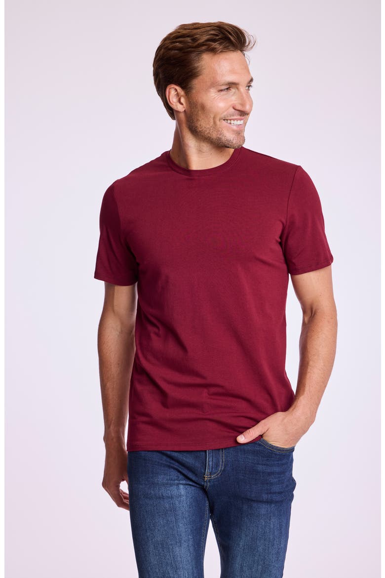 Lucas Crewneck T-Shirt, Alternate, color, WINE