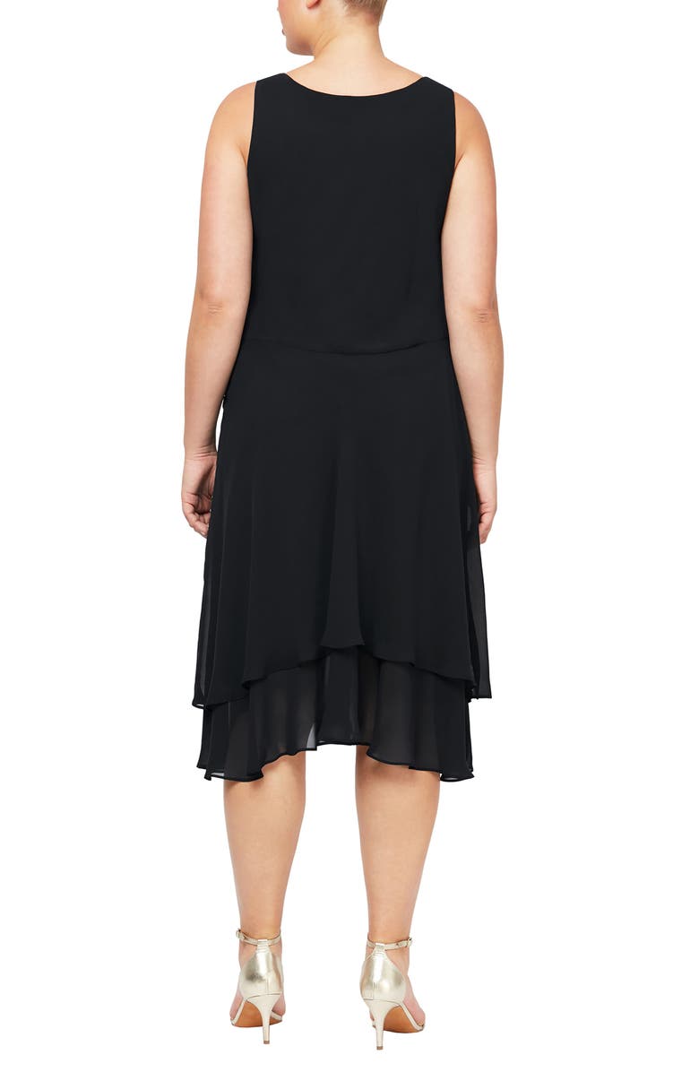 SLNY Sequin Beaded Jacket & Dress, Alternate, color, 