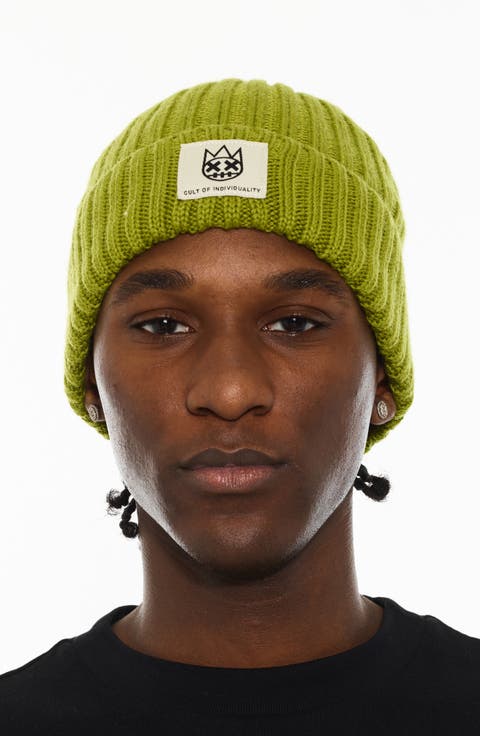 Rib Cuff Wool Blend Beanie