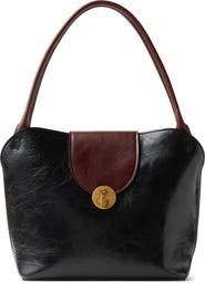 Versace Medium Vivian Leather Shoulder Bag