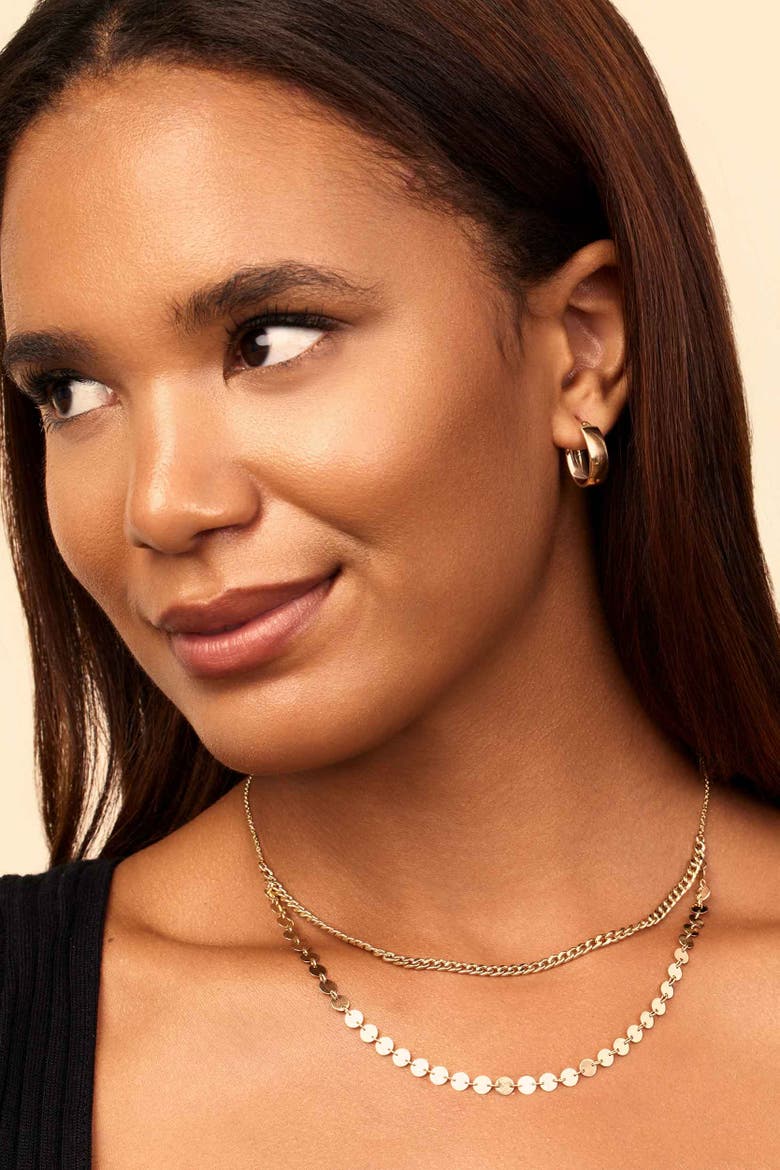 14K Yellow Gold Wanderlust Layered Necklace, Alternate, color, Yellow Gold