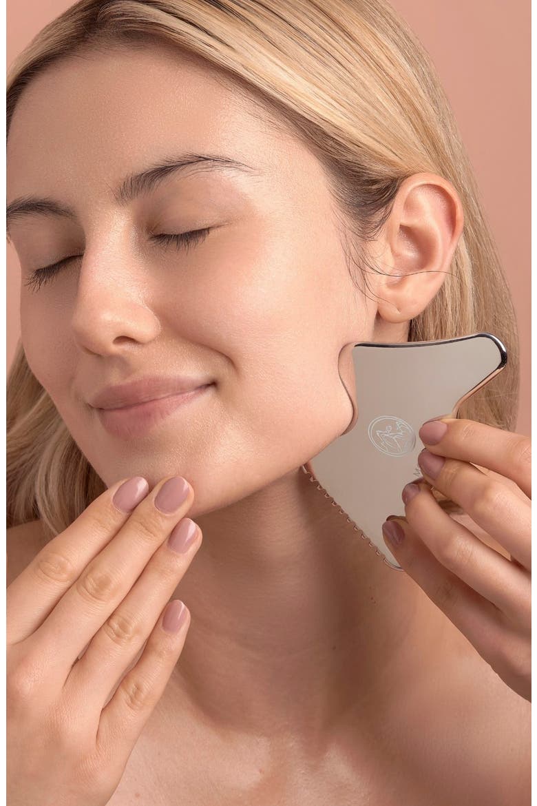 Vitality QI Stainless Steel Gua Sha Contour Tool, Alternate, color, SILVER