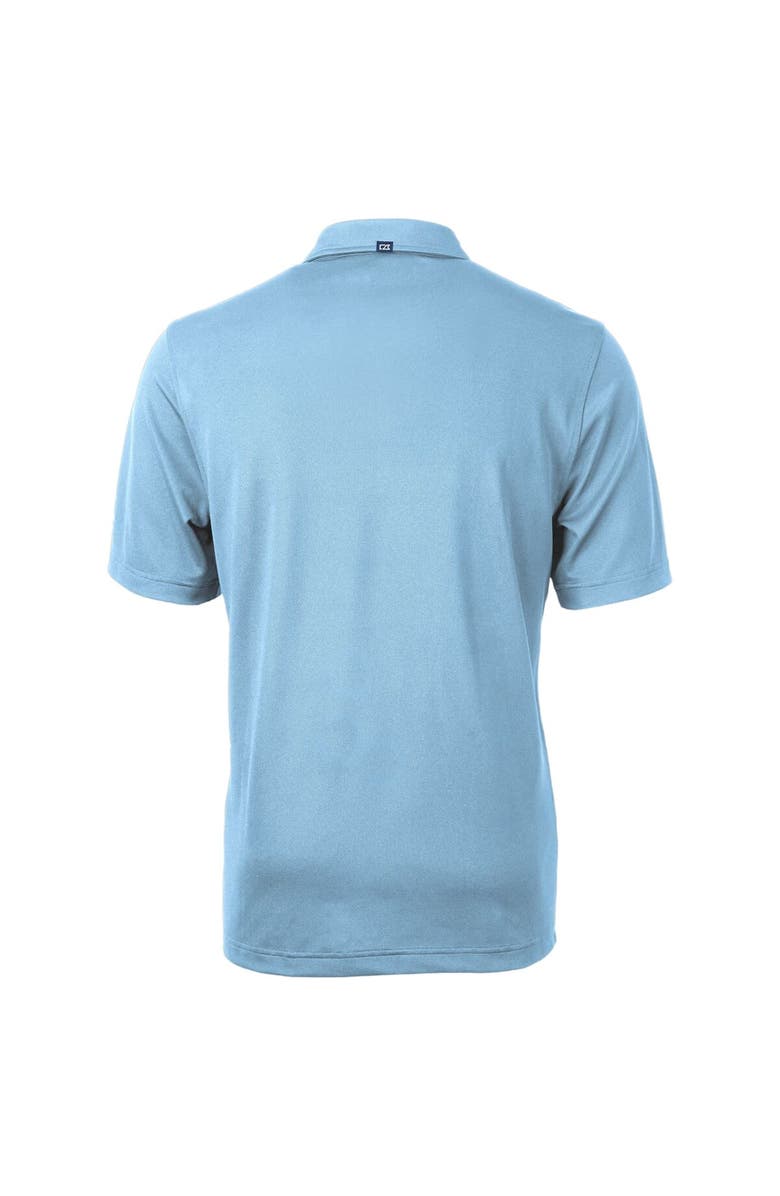 Cutter & Buck Men's Cutter & Buck Light Blue Ole Miss Rebels Team Logo Virtue Eco Pique Recycled Polo, Alternate, color, Light Blue