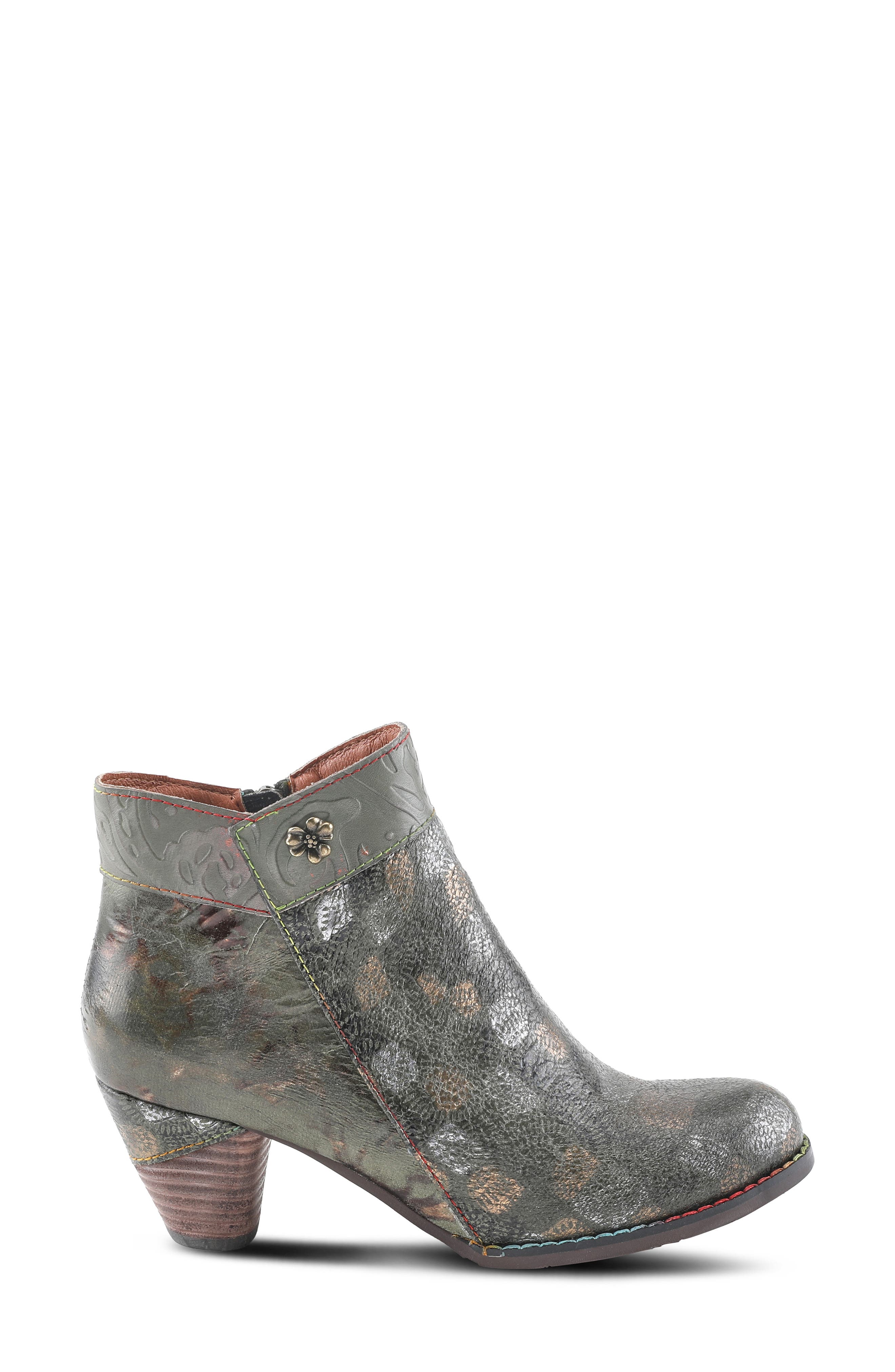 L'Artiste by Spring Step Bestlove Bootie, Alternate, color, Olive Multi