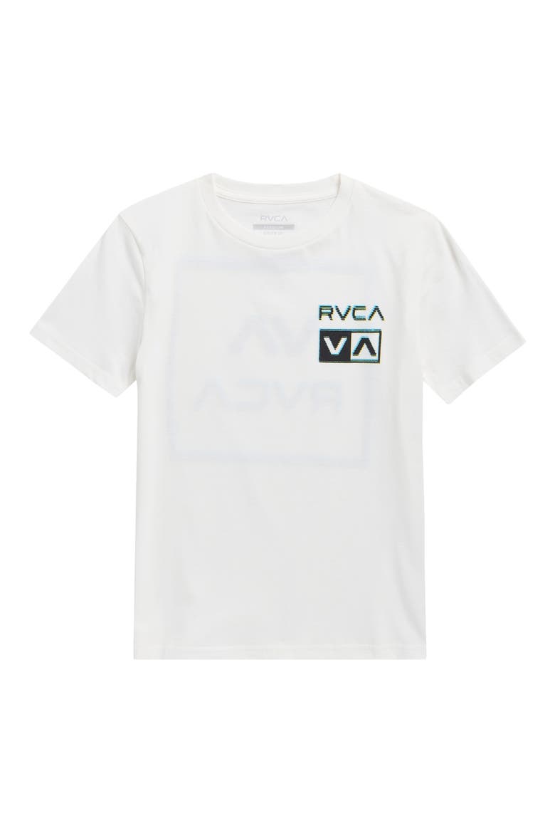 Kids' Glitch Graphic T-Shirt, Main, color, ANTIQUE WHITE