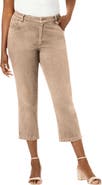 Jessica London Classic Cotton Denim Capri