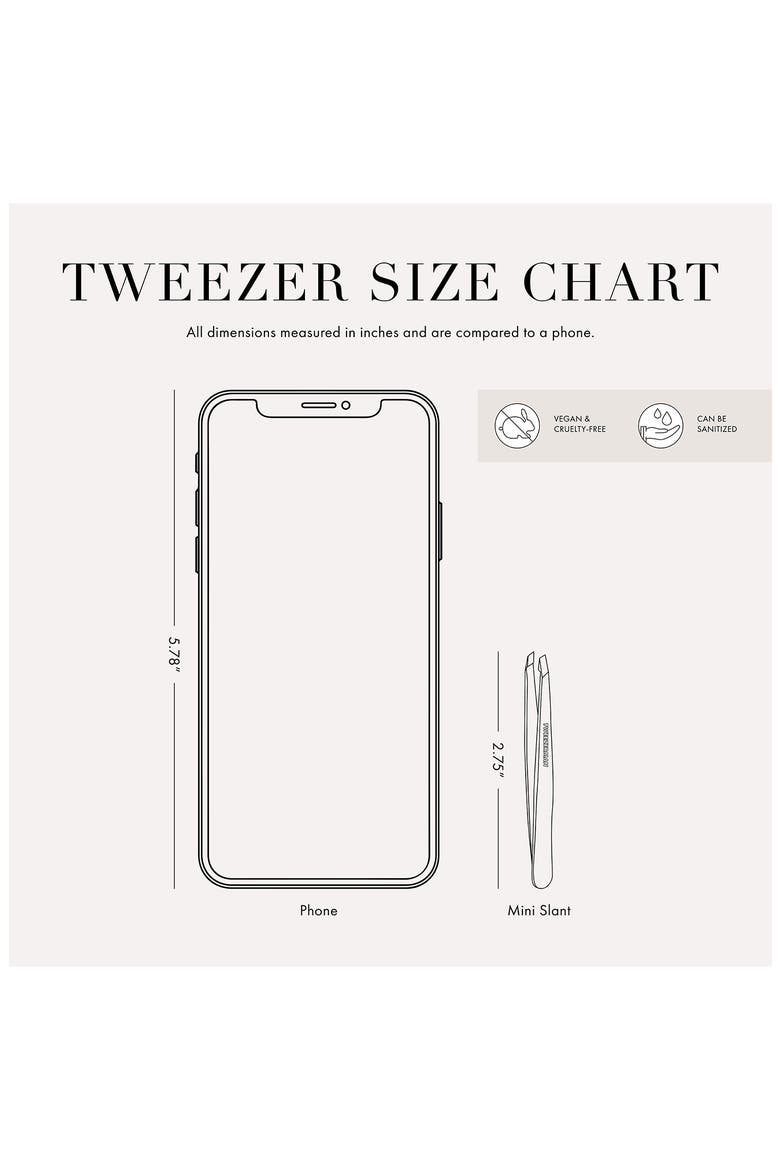 Mini Slant Tweezer, Alternate, color, GERANIUM