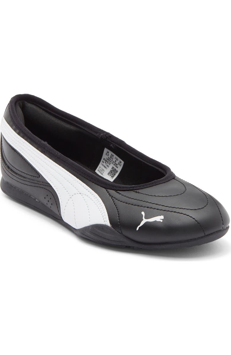 PUMA Catch Soleil Ballerina Flat, Main, color, Puma Black/ Puma White