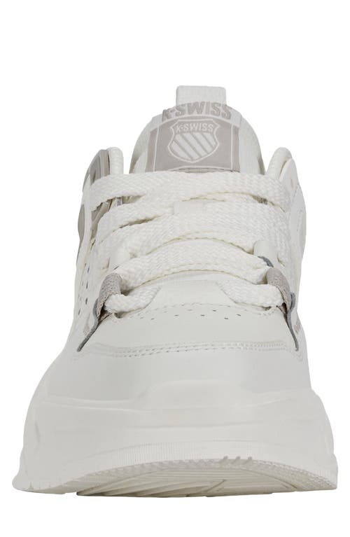 K-swiss Techna Trainer Hybrid Training Shoe In Sail Wht/taupe Gray
