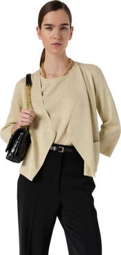 GERARD DAREL Lavina 3/4 Sleeve Open Front Cardigan