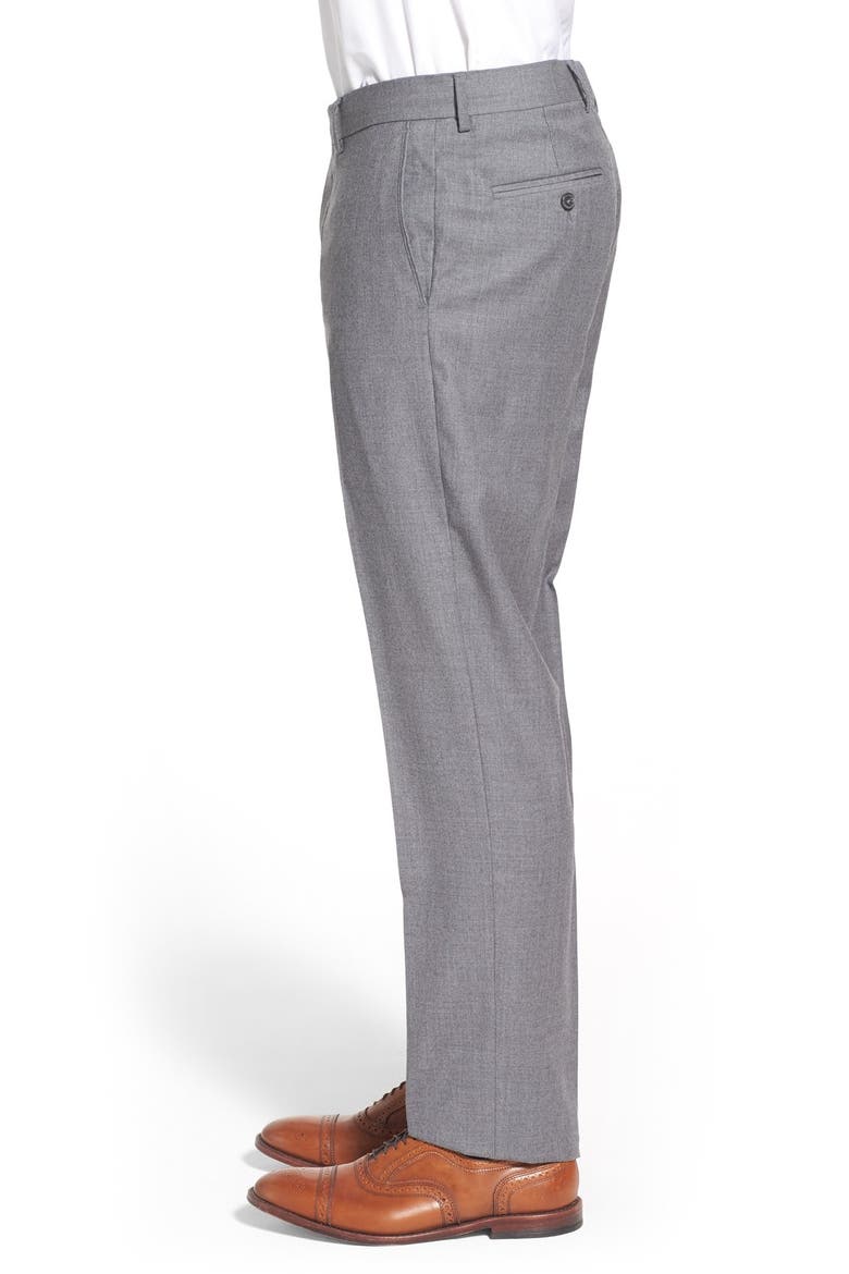 Creased Wool Chinos, Alternate, color, GREY CLOUDY HEATHER