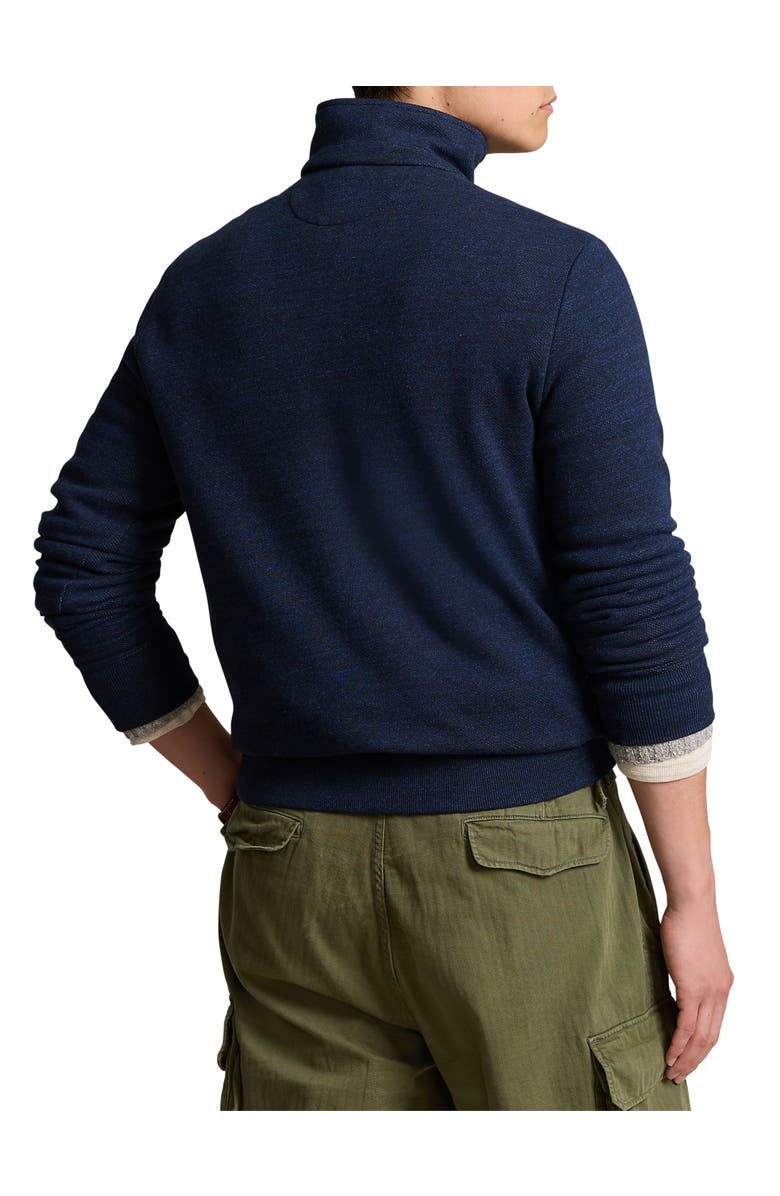Polo Ralph Lauren Big & Tall Terry 1/4-Zip Pullover, Alternate, color, Worth Navy Heather