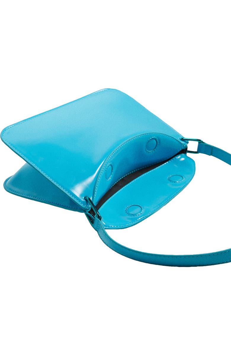 MANGO Faux Leather Baguette Bag, Alternate, color,