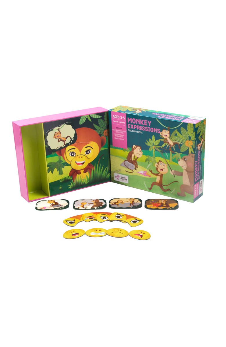 Chalk & Chuckles Monkey Expression, Main, color, NO COLOR