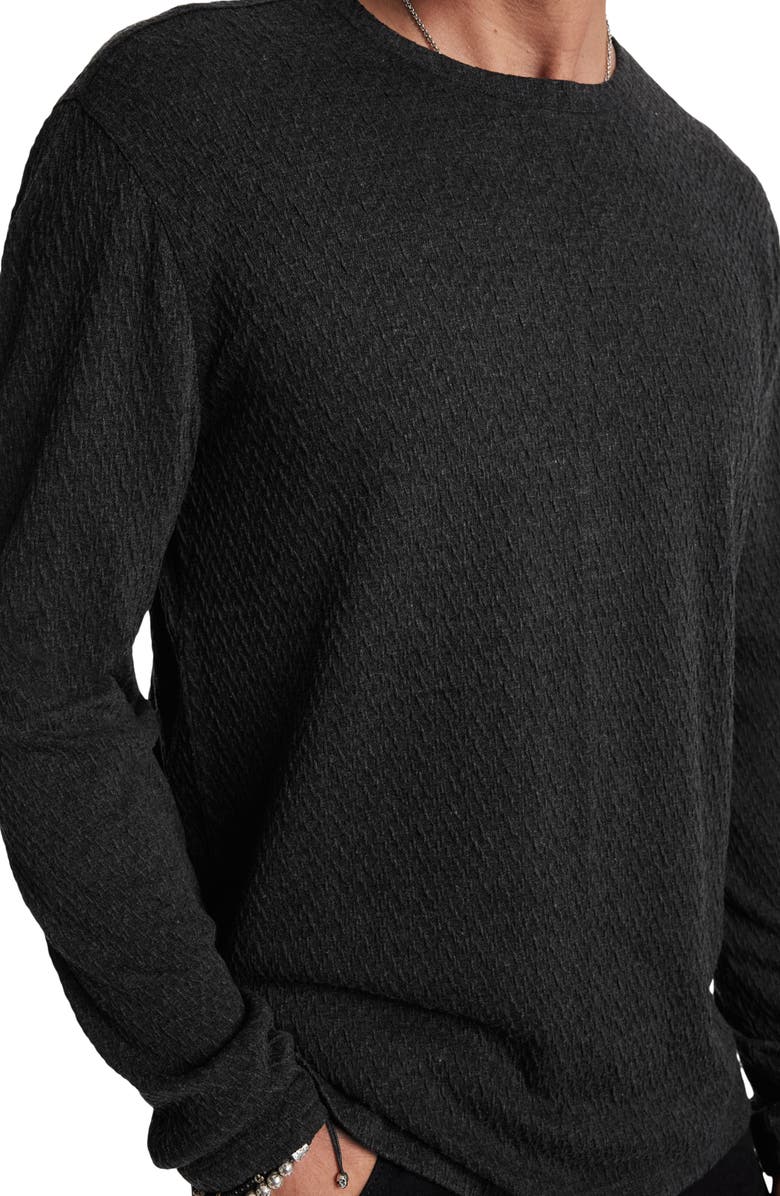 John Varvatos Karl Crinkle Long Sleeve T-Shirt, Alternate, color,
