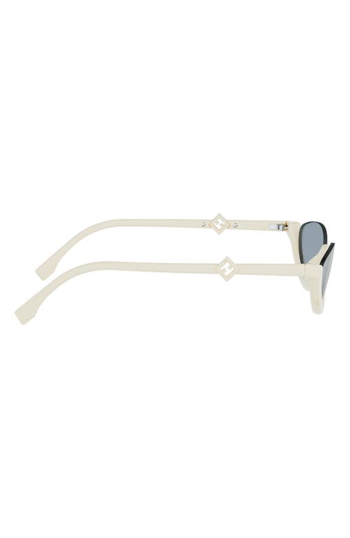 Fendi Ff Diamonds 53mm Oval Sunglasses In Neutral