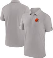 Nike Men's Nike Gray Cleveland Browns Sideline Coaches Performance Polo