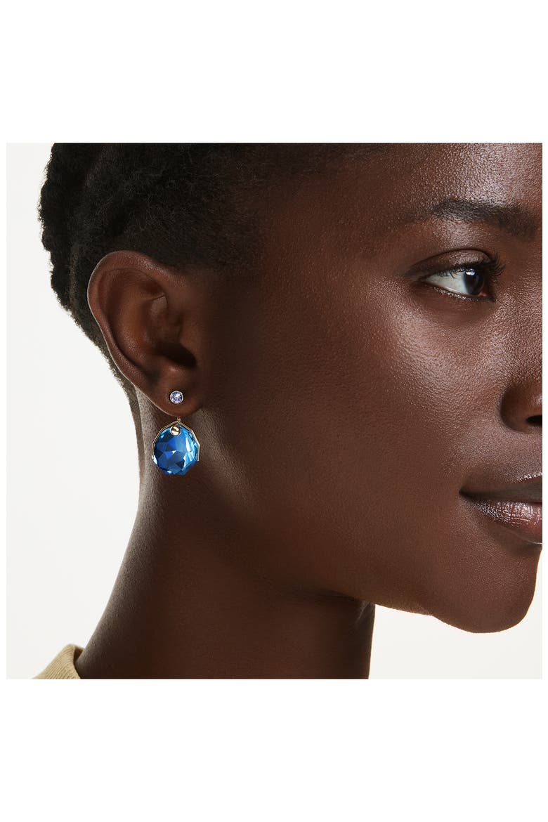 Gema Crystal Jacket Earrings, Alternate, color, BLUE