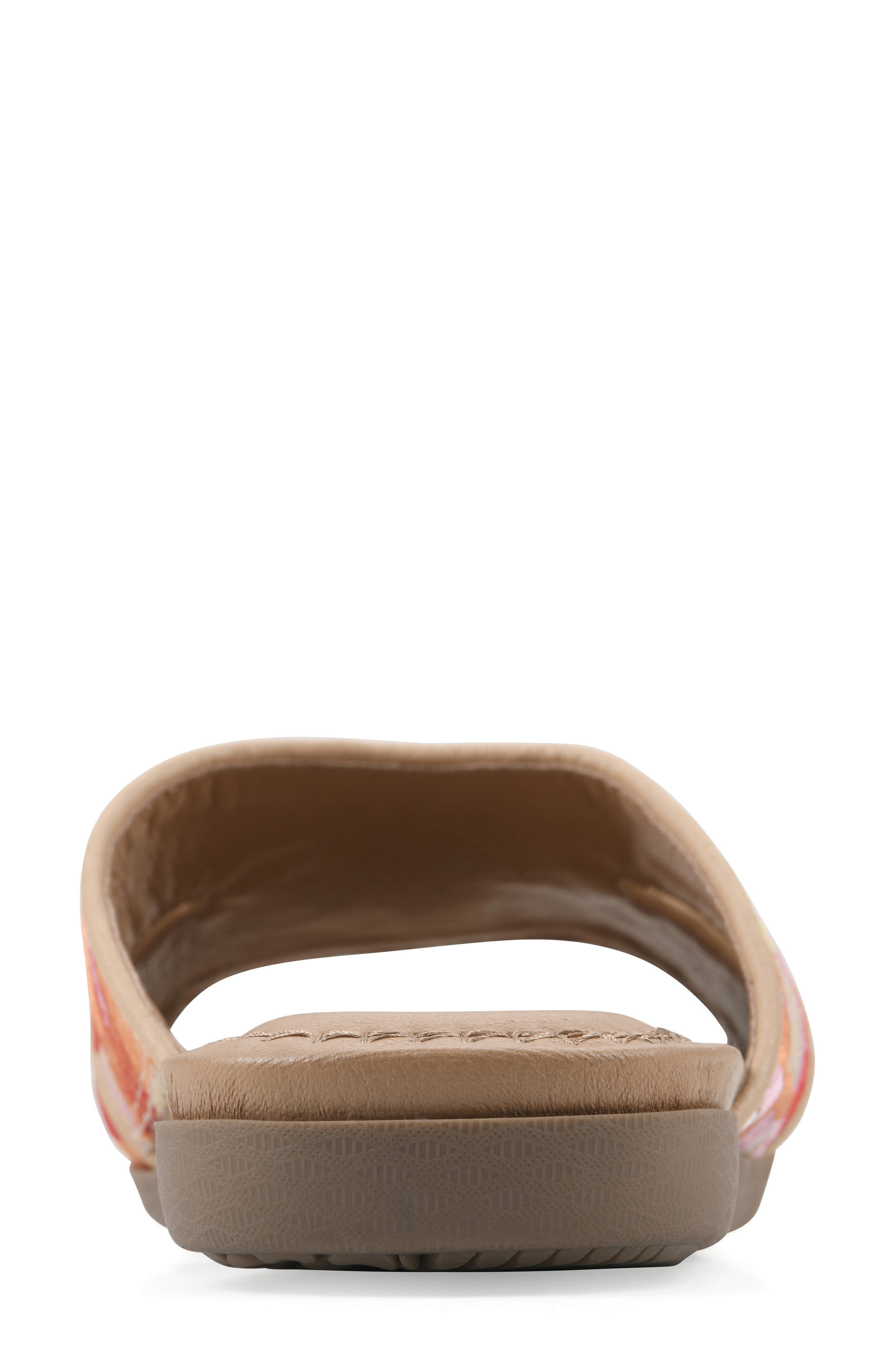 Frankly Slide Sandal, Alternate, color, PINK/ MULTI/ RAFFIA
